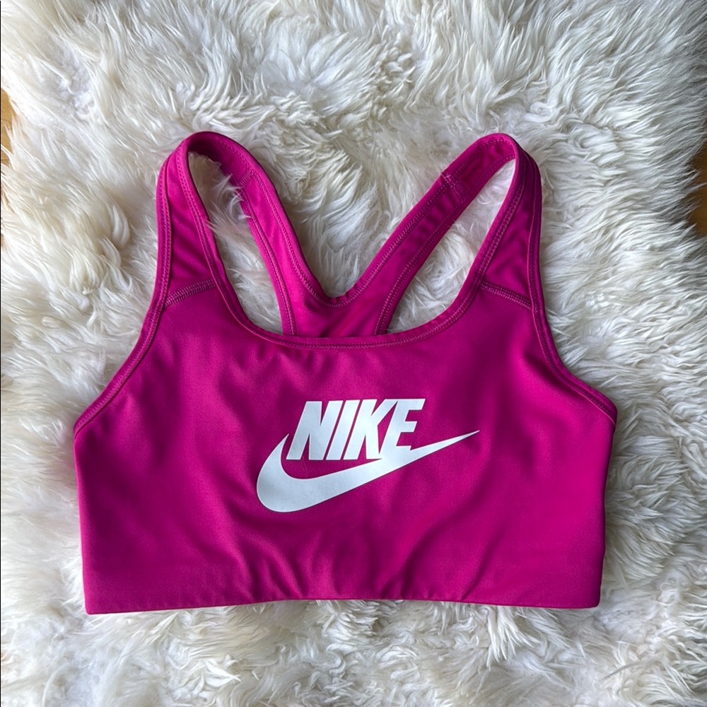 Nike Fuchsia Racerback Sports Bra, Women’s Medium